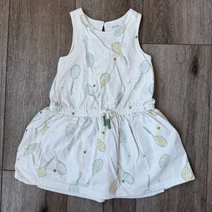 Pehr Organic Cotton Tennis Dress 3T Racket Print Toddler